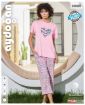 Aydoğan Home Wear Kadın Pembe "Love Always Wins" Baskılı Esnek Viskon Pijama Takımı resmi