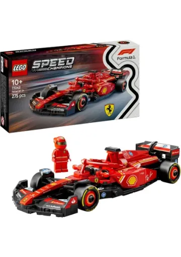 LEGO ® Speed Champions Ferrari SF-24 F1® Yarış Arabası 77242 - 10 Yaş & Üzeri Çocuklar için Oyuncak Model Yapım Seti (275 P) resmi