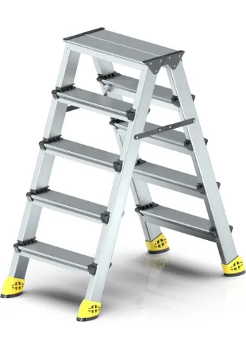 Narvon 5+5 Lüx Çift Çıkışlı Alüminyum Merdiven resmi