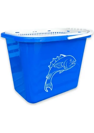 El-Biz Fishack Süzgeçli Balıkçı Kovası 15 lt Mavi Kod 179 resmi
