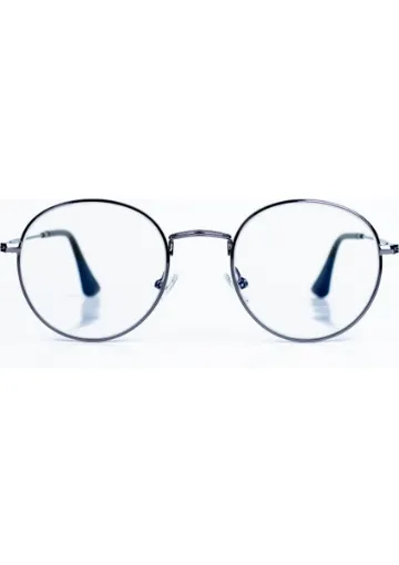 Alijax Craton Gunmetal Oval Mavi Işık Filtreli Dinlendirici Ekran Gözlüğü ALE-MS004 resmi