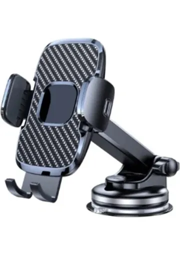 Batcell Araba Araç İçi Uzayan Ayarlanabilir Vantuzlu Telefon Tutucu Cam ve Torpido İçin resmi