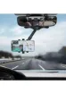 Mimtec Araç Içi Uzayan Ayarlanabilir Dikiz Aynası Telefon Tutucu Car Holder (Açıklamayı Okuyunuz) resmi