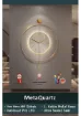 MetaQuartz Aksesuar (Büyük Boy-50*75 cm) Timelles Kristal- (Quartz Mekanizmalı)-(Abs Nano Göbek )-Pilli LED - Metal Duvar Saati resmi