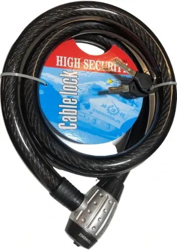 Jiekai Motosiklet Kilidi Çelik Güçlendirilmiş Halat Zincir Kilit 25X150 (Mavi) (Işıklı Kilit) resmi