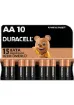 Duracell Alkalin AA Kalem Pil, 1,5 V LR6/MN1500, 10’lu paket resmi