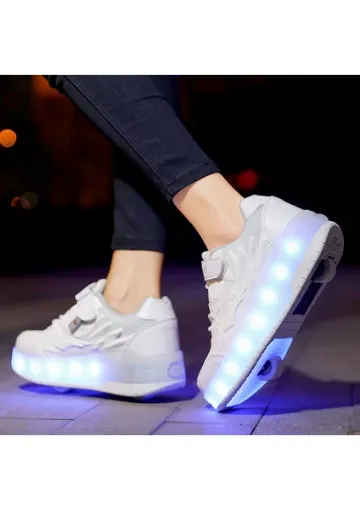 SITONG Sıtong 4 Tekerlekli USB Şarjlı LED Işıklı Paten Ayakkabı resmi