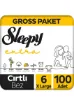 Sleepy Extra Günlük Aktivite Gross Paket Bebek Bezi 6 Numara Xlarge 100 Adet resmi