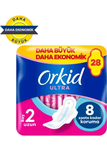 Orkid Ultra Uzun (Boy 2) 28 adet Hijyenik Ped resmi