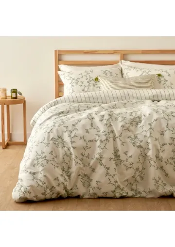 Bella Maison Lauren Pamuklu Tek Kişilik Nevresim Seti Yeşil (160X220 Cm) resmi