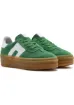 Derimod Kadın Yeşil Bağcıklı Süet Deri Sneaker 25SFD371710 resmi