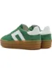 Derimod Kadın Yeşil Bağcıklı Süet Deri Sneaker 25SFD371710 resmi