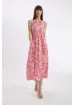 DeFacto Halter Yaka Desenli Kolsuz Maxi Elbise D2649AX24HS resmi