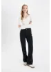 DeFacto 90's Wide Leg Yüksek Bel Uzun Jean Pantolon D4315AX24AU resmi