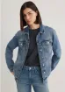 Mavi Karla 90lar İndigo Mavisi Jean Ceket 110154-30868 resmi