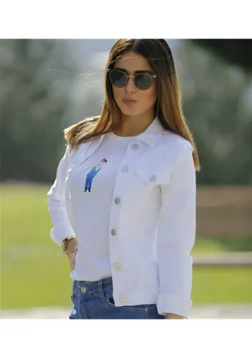 Egs Beyaz Kot Ceket 54487998 resmi