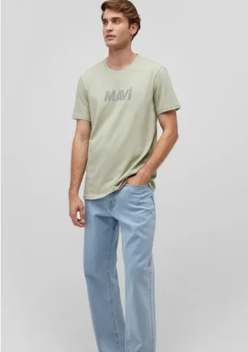 Mavi Mavi Logo Baskılı Yeşil Tişört 066846-85873 resmi