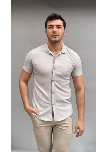 Casualmentr Fitilli Slim Gömlek resmi