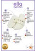 Ella Bonna Müslin Bebek Patiği, Organik Pamuk, Yenidoğan Pandufu, Krem resmi