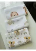 Ft Baby Collection Pamuk Müslin Bebek Battaniyesi 3'Lü Set Müslın Örtü 80 x 90 Cm resmi