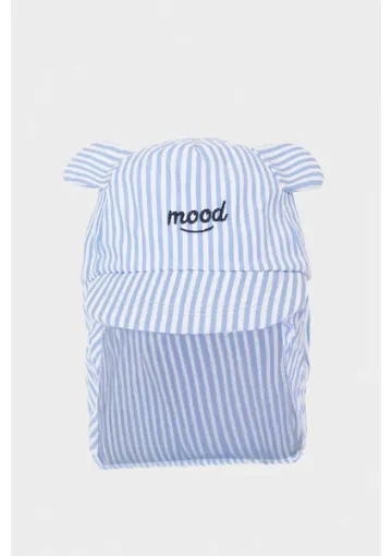 DeFacto Erkek Bebek Nakışlı Ense Korumalı Pamuklu Cap Şapka D8382A525SM resmi