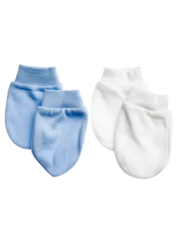 HelloBaby HelloBaby Bebek Ribanalı Eldiven Interlok 2'li Eldiven (Ih) resmi